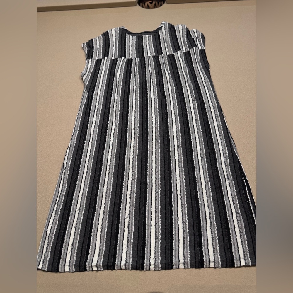 My Danielle Striped Black & White Mini Dress - Picture 2 of 5